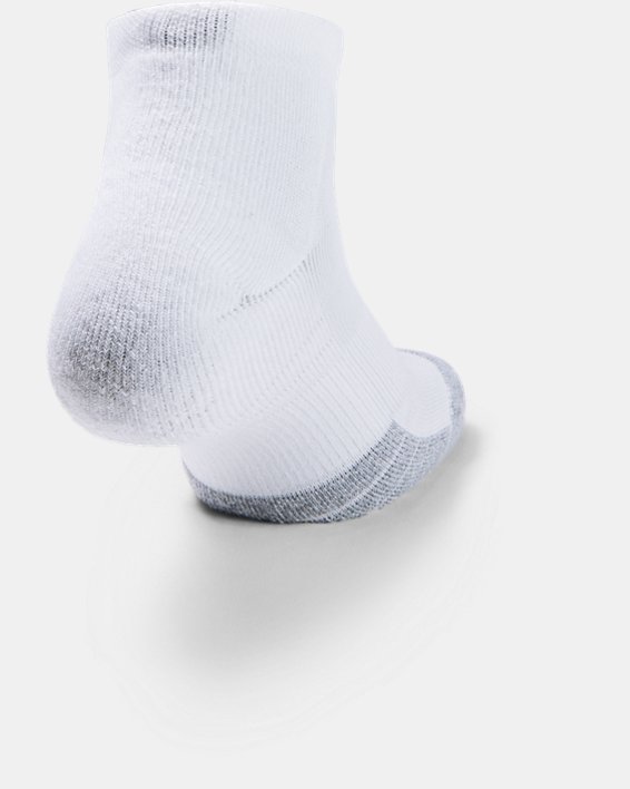 Erwachsenen HeatGear® Lo Cut Socken – 3er-Pack, White, pdpMainDesktop image number 3